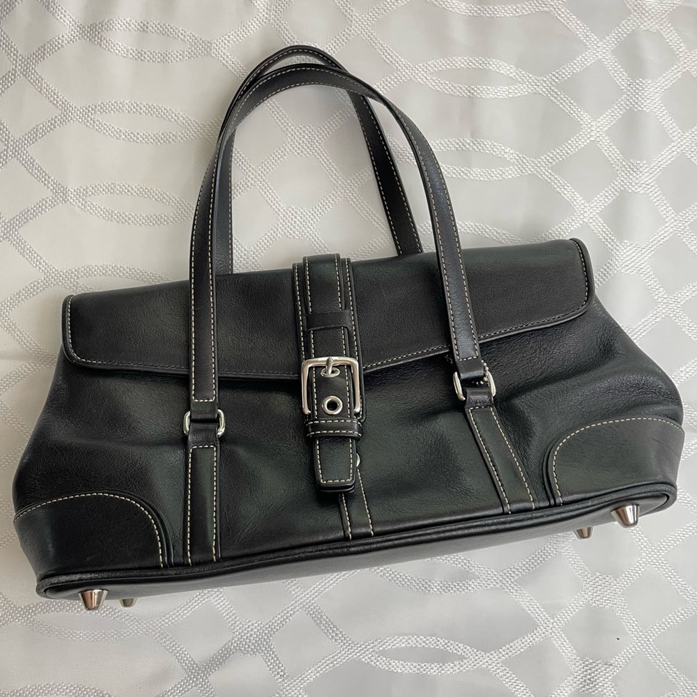 COACH Black Leather Handbag